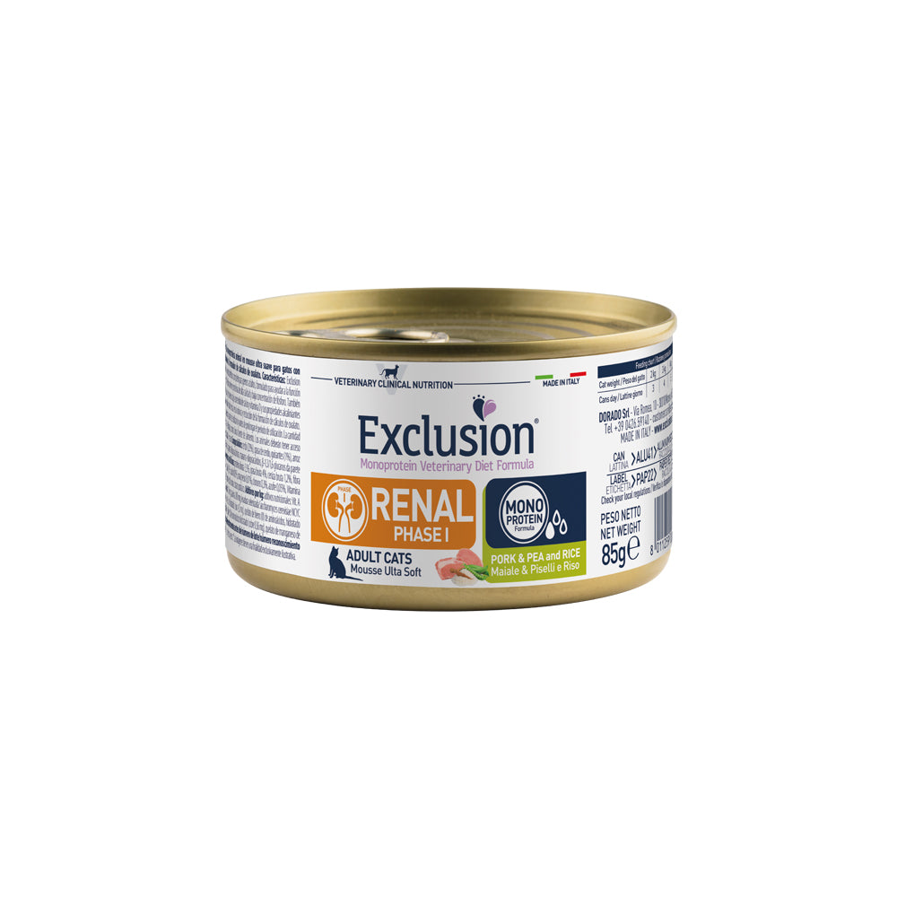Lattina di alimento umido per gatti con problemi renali Exclusion Renal Phase 1