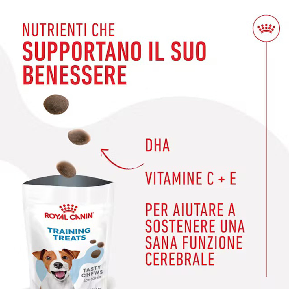 Busta di snack per cani a basso contenuto calorico Royal Canin Training Treats