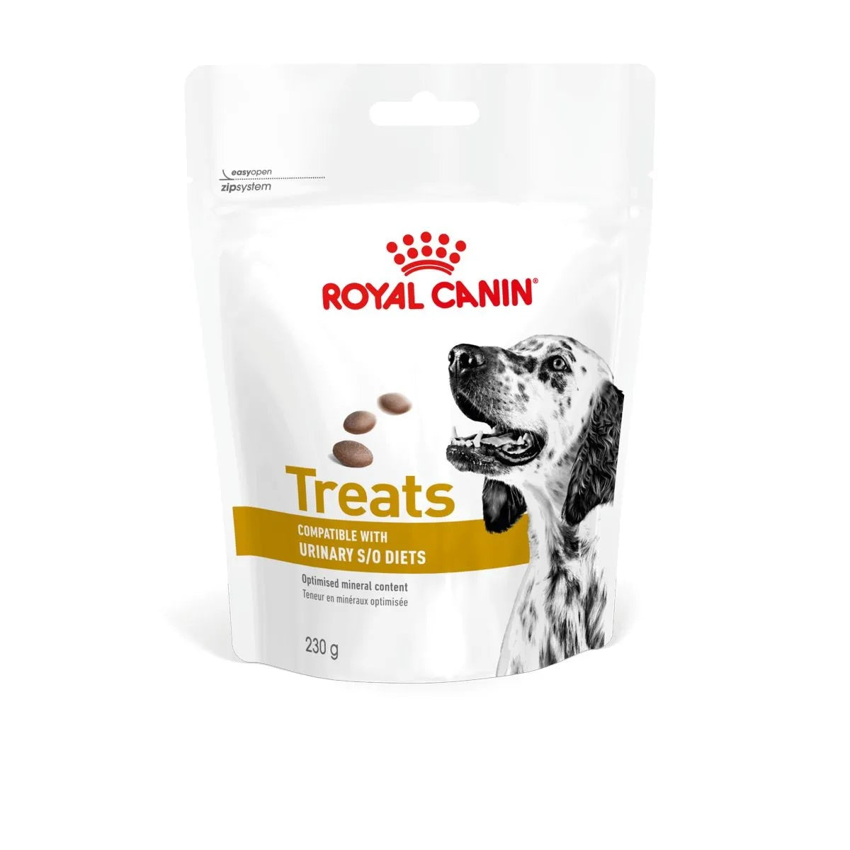 Bustina di snack per cani con problemi urinari Royal Cani Treats Urinary 230 g